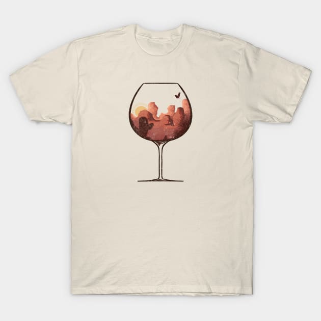 Wine canyon T-Shirt by drew.art